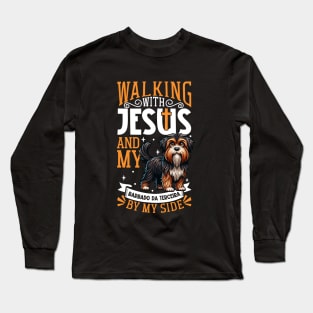 Jesus and dog - Barbado da Terceira Long Sleeve T-Shirt